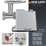 چرخ گوشت نیولند مدل NL-2554D با توان 2000 وات - Image 6