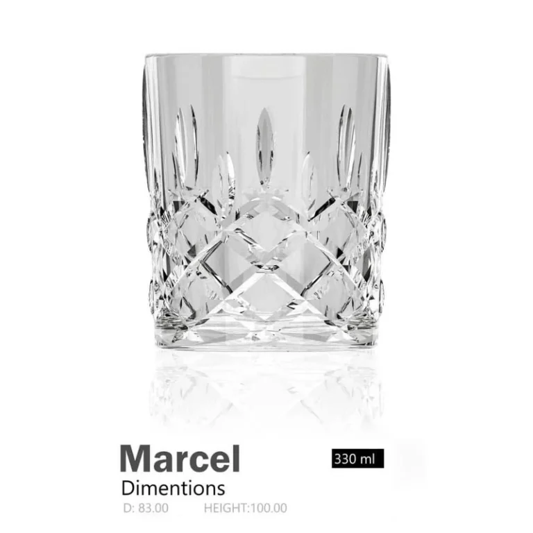 لیوان بلور اصفهان مدل مارسل (بسته 6 عددی)