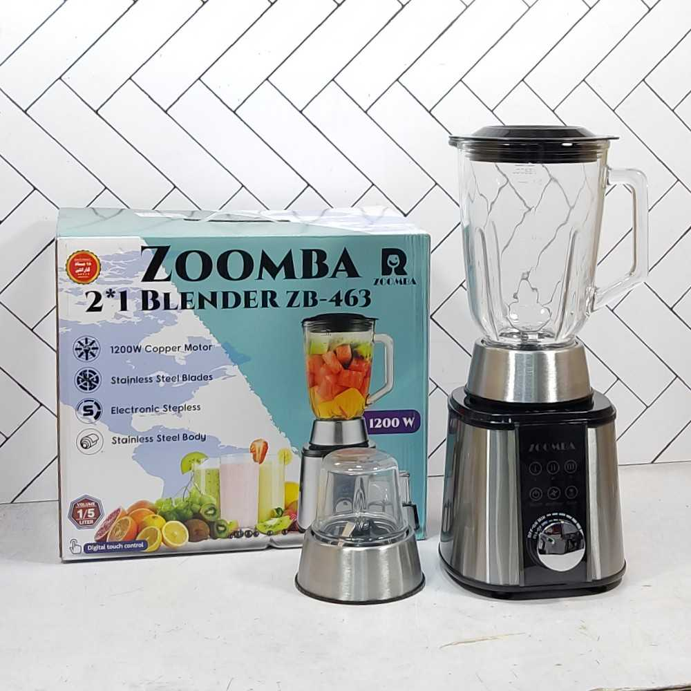 آسیاب مخلوط کن زومبا مدل ZB-463 دو کاره دارای صفحه نمایش