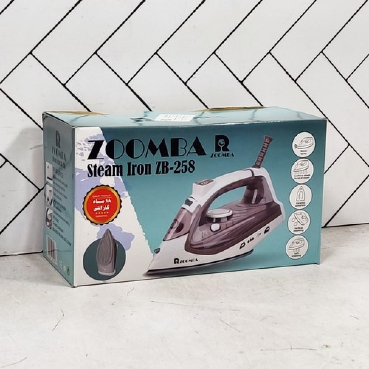 اتو بخار زومبا مدل ZB-258 کف سرامیک