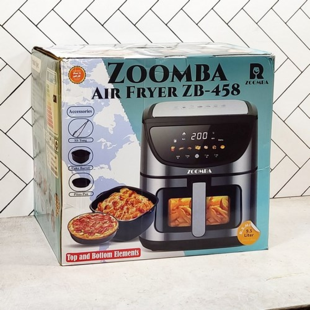 سرخ کن بدون روغن زومبا مدل ZB-458 تک المنت 9.5 لیتری