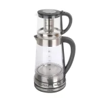 چای ساز ویداس مدل VIR-2086 روهمی با کتری شیشه ای