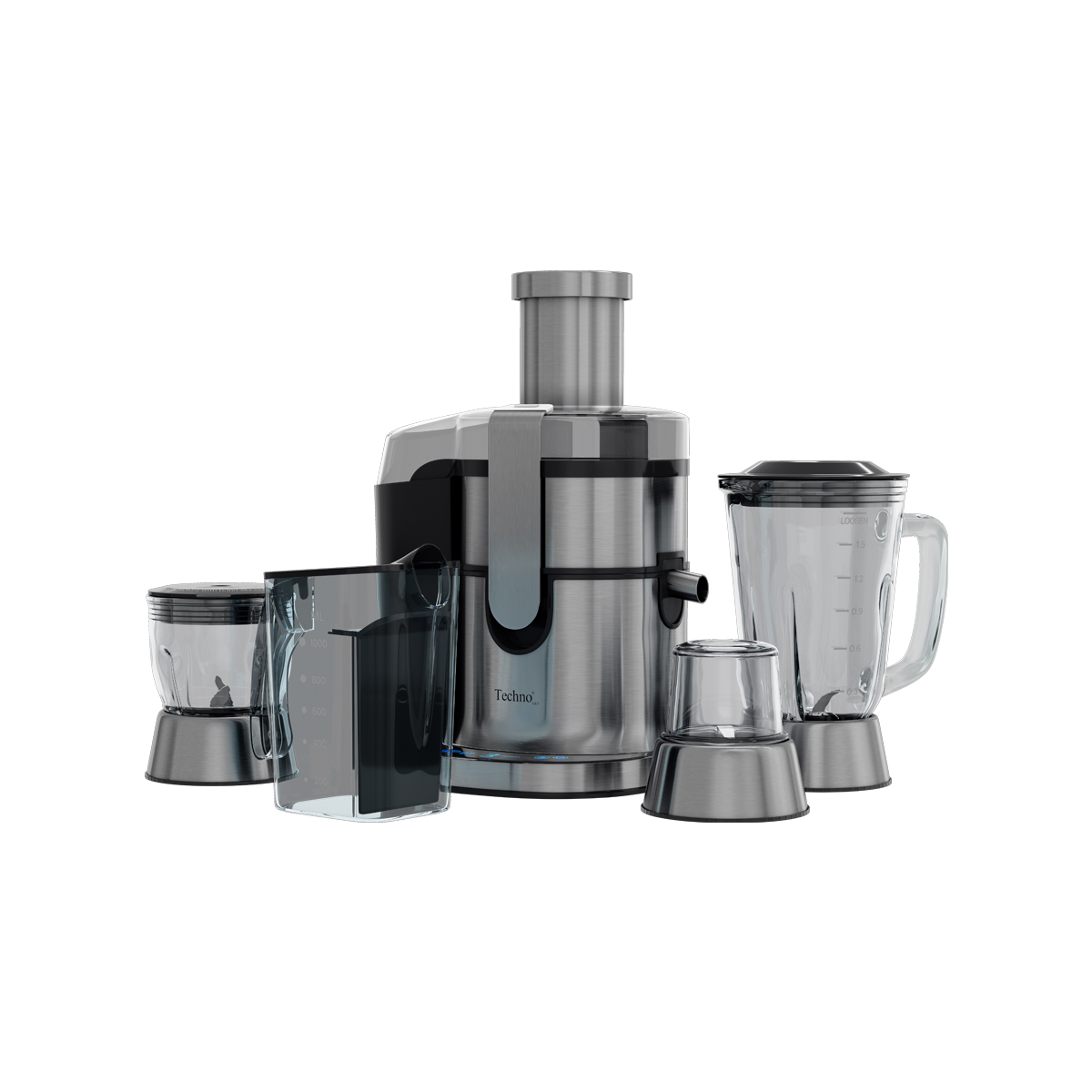 آبمیوه گیری تکنو مدل Te-314 چهار کاره با توان 800 وات